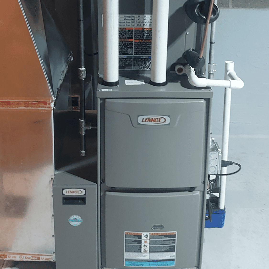 Newly installed furnace