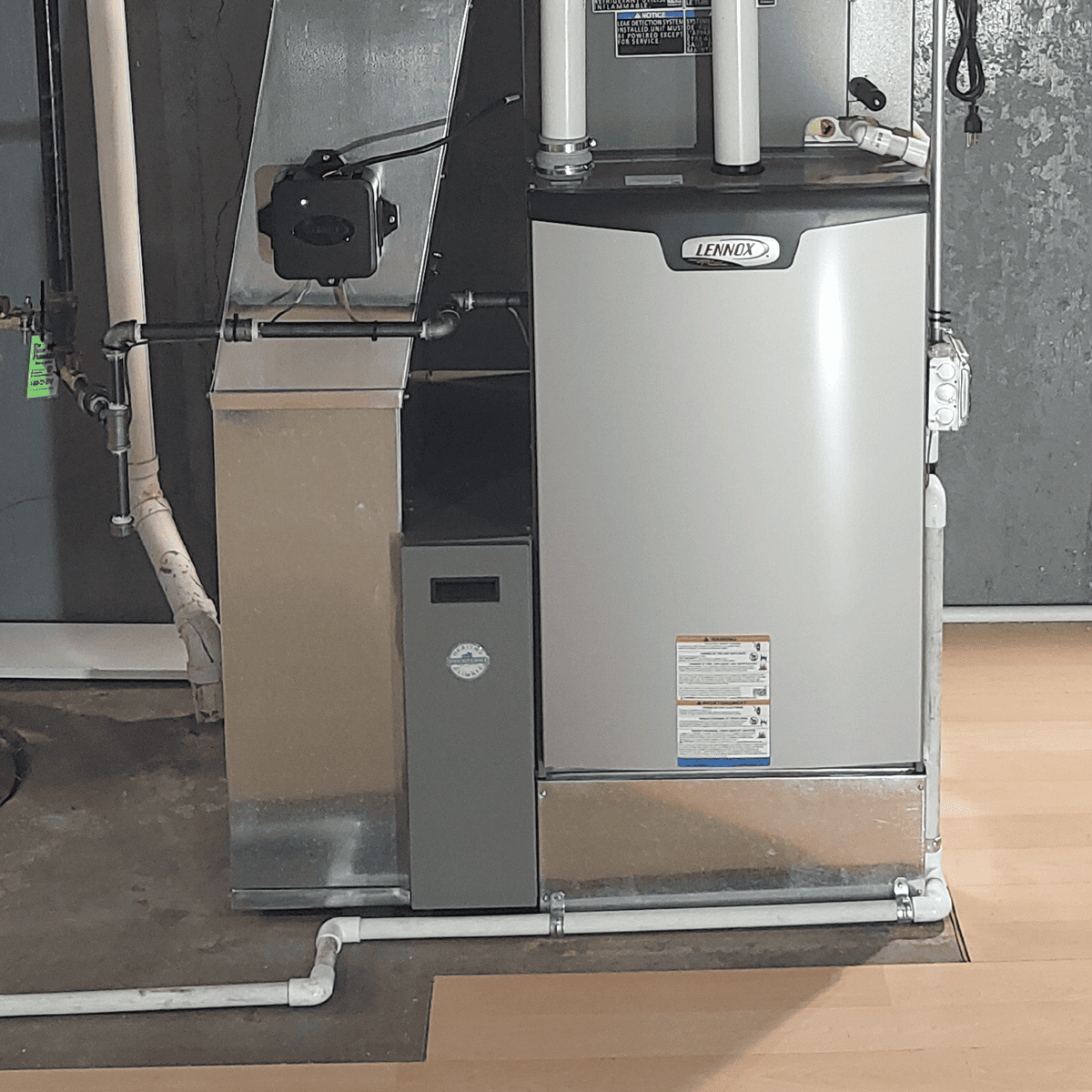 Newly installed furnace